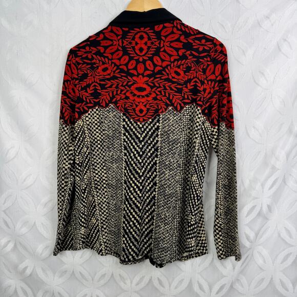 Soft Surroundings Petite Calistoga Snap Button Top Size M - Picture 5 of 9